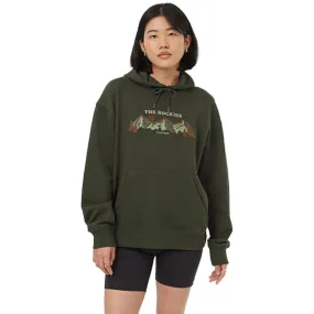 Tentree Women's Hoodies -Alpine Destination Hoodie - Dark Kombu Green/Fondue Fudge