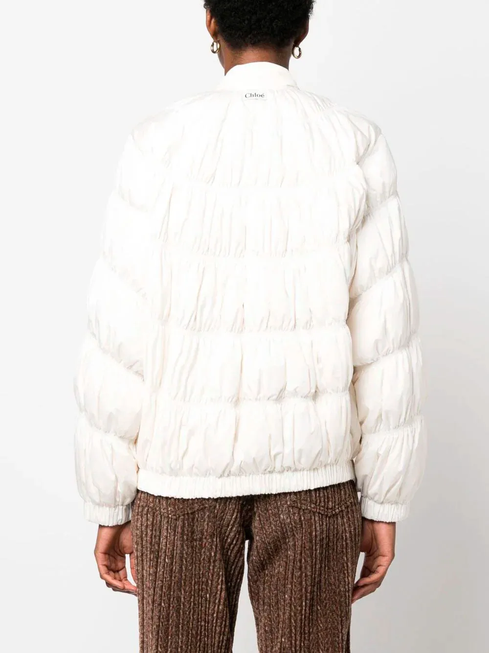 Textured puffer jacket