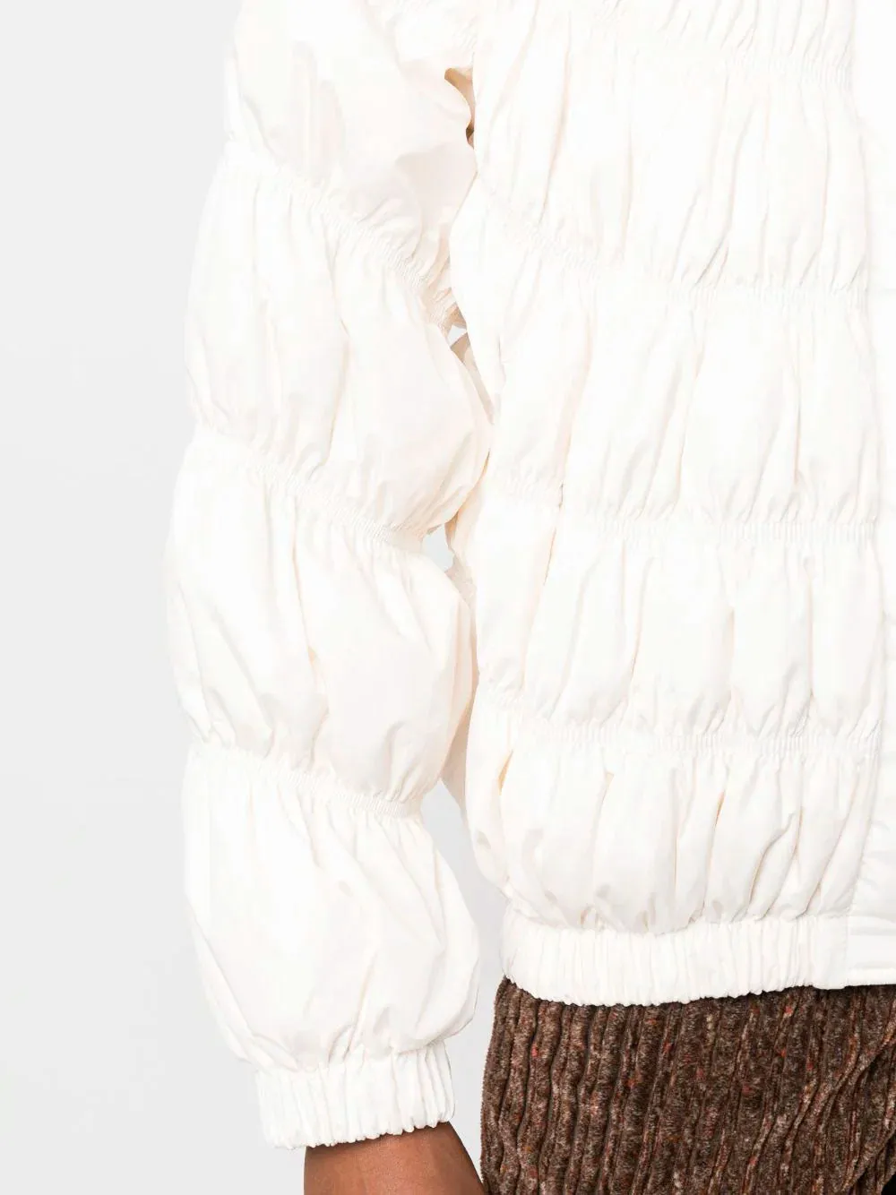 Textured puffer jacket