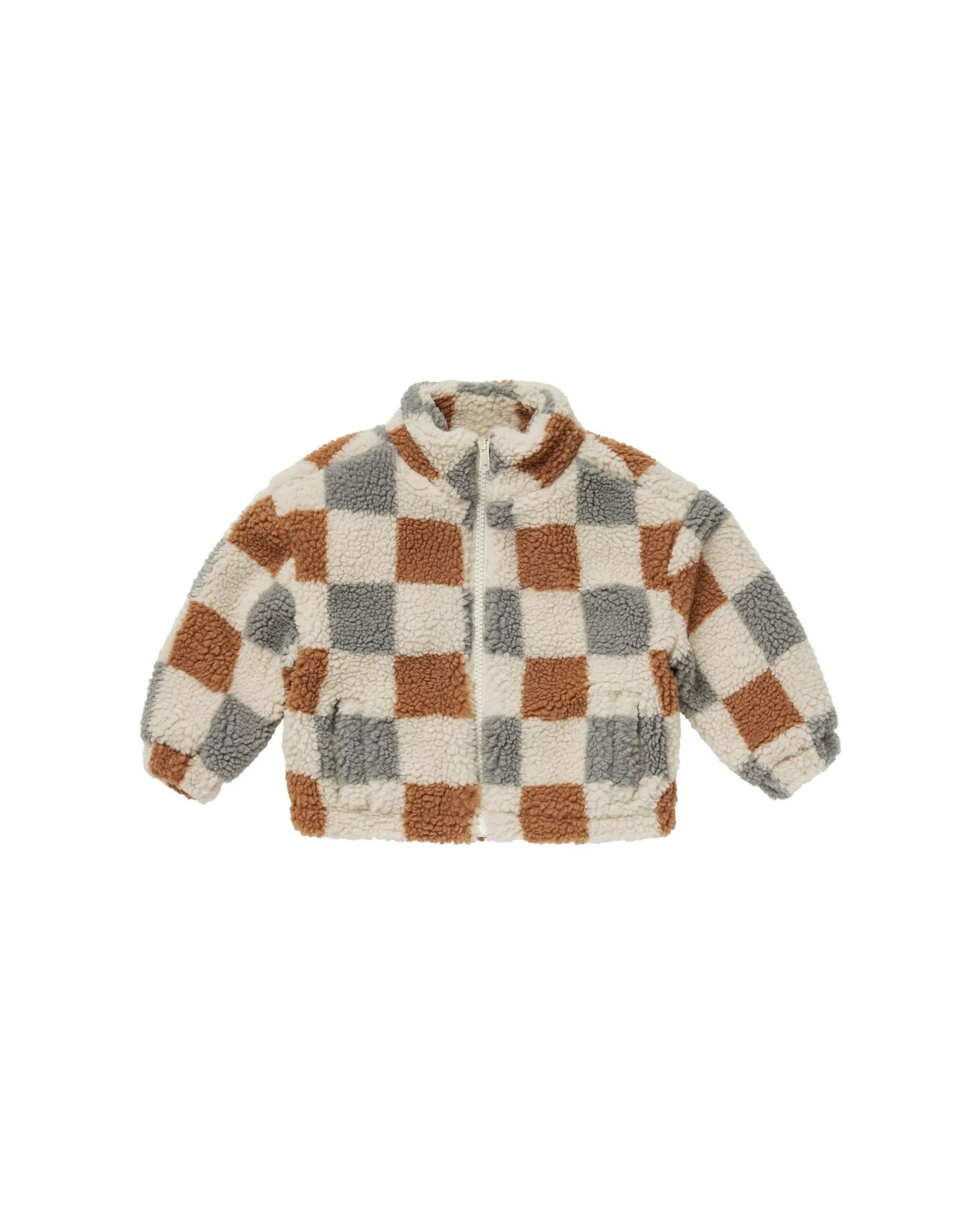 The Coco Jacket by Rylee + Cru - Shearling Check - KIDS