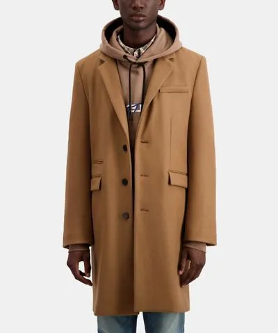 The Kooples Long Coat In Wool Blend