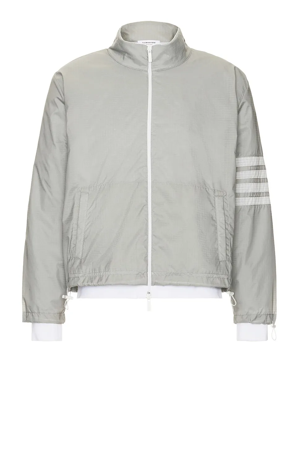 Thom Browne Funnel Neck Nylon Ripstop Jacket -        