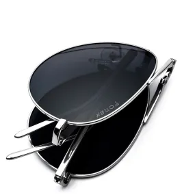 Titanium Folding Classic Aviation Sun Glasses