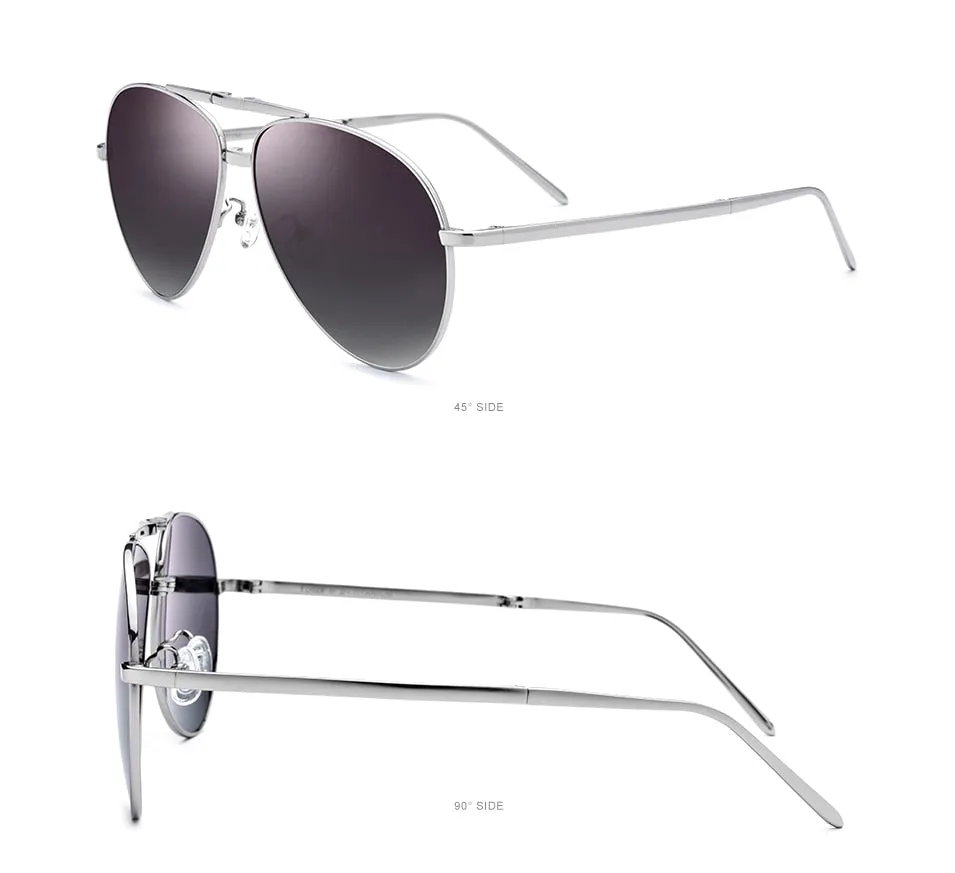 Titanium Folding Classic Aviation Sun Glasses