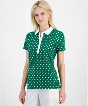 Tommy Hilfiger Women's Polka Dot Polo Top