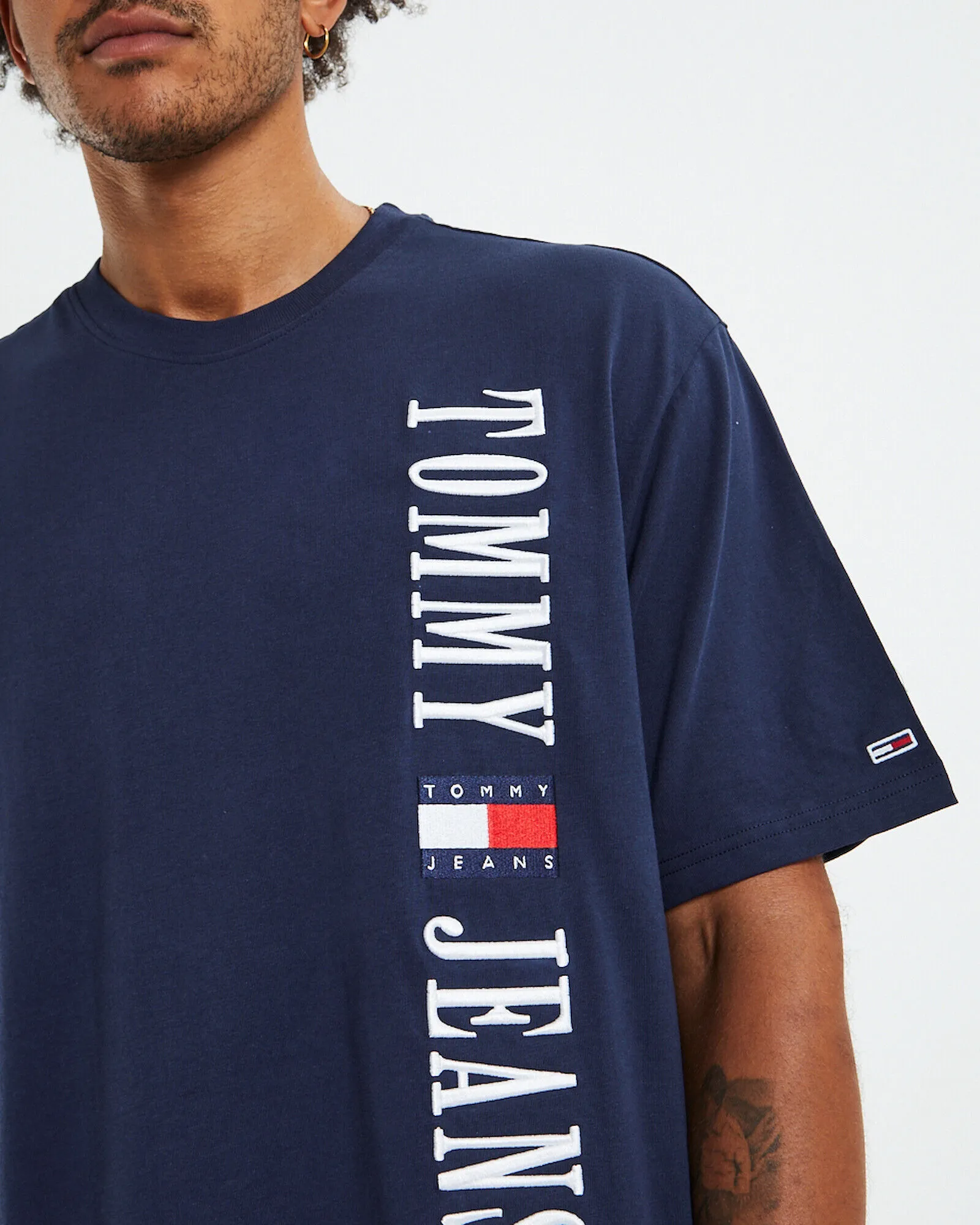 Tommy Jeans TJM Skater Archive T-Shirt Twilight Navy