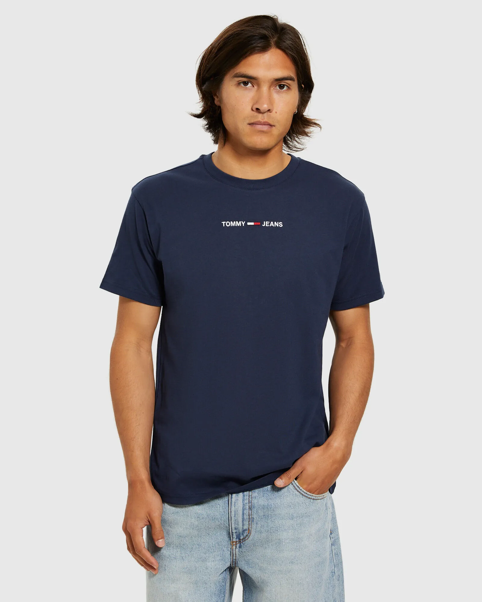 Tommy Jeans TJM Small Text T-Shirt Twilight Navy