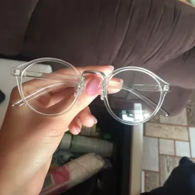 Transparent Round Glasses Clear Frame Glasses For Women