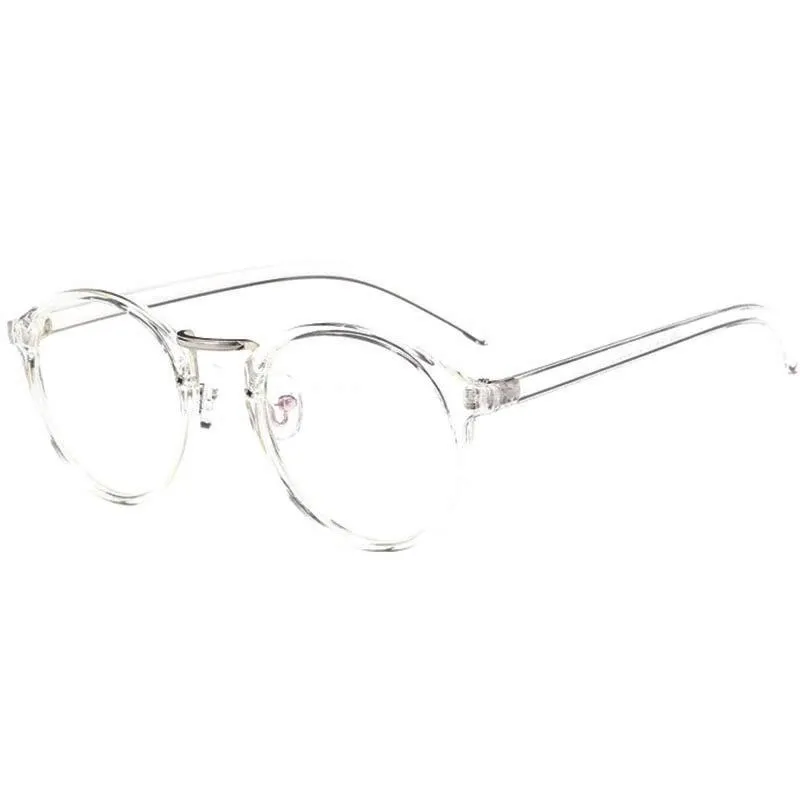 Transparent Round Glasses Clear Frame Glasses For Women