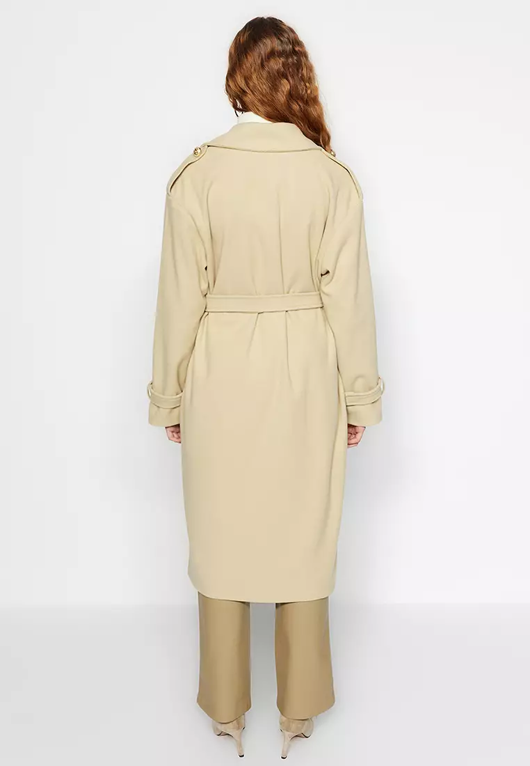 Trendyol Buttoned Longline Coat