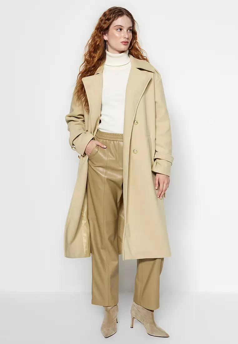 Trendyol Buttoned Longline Coat