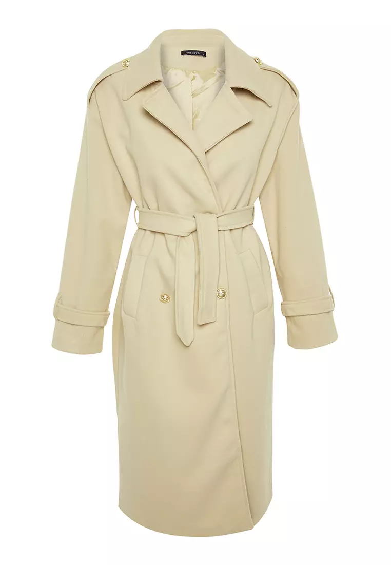 Trendyol Buttoned Longline Coat