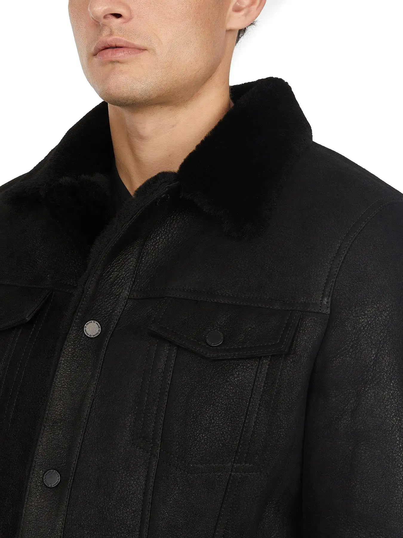 Trucker Men's Sheepskin Coat