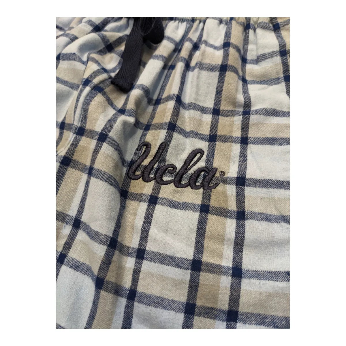 UCLA Adult Flannel Pant Light Blue Navy