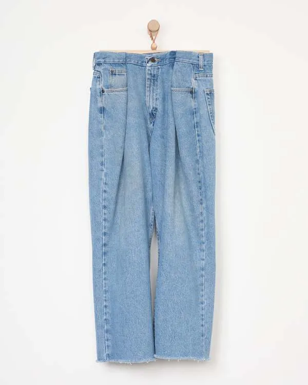 Upcycled Denim Pant - Light Wash