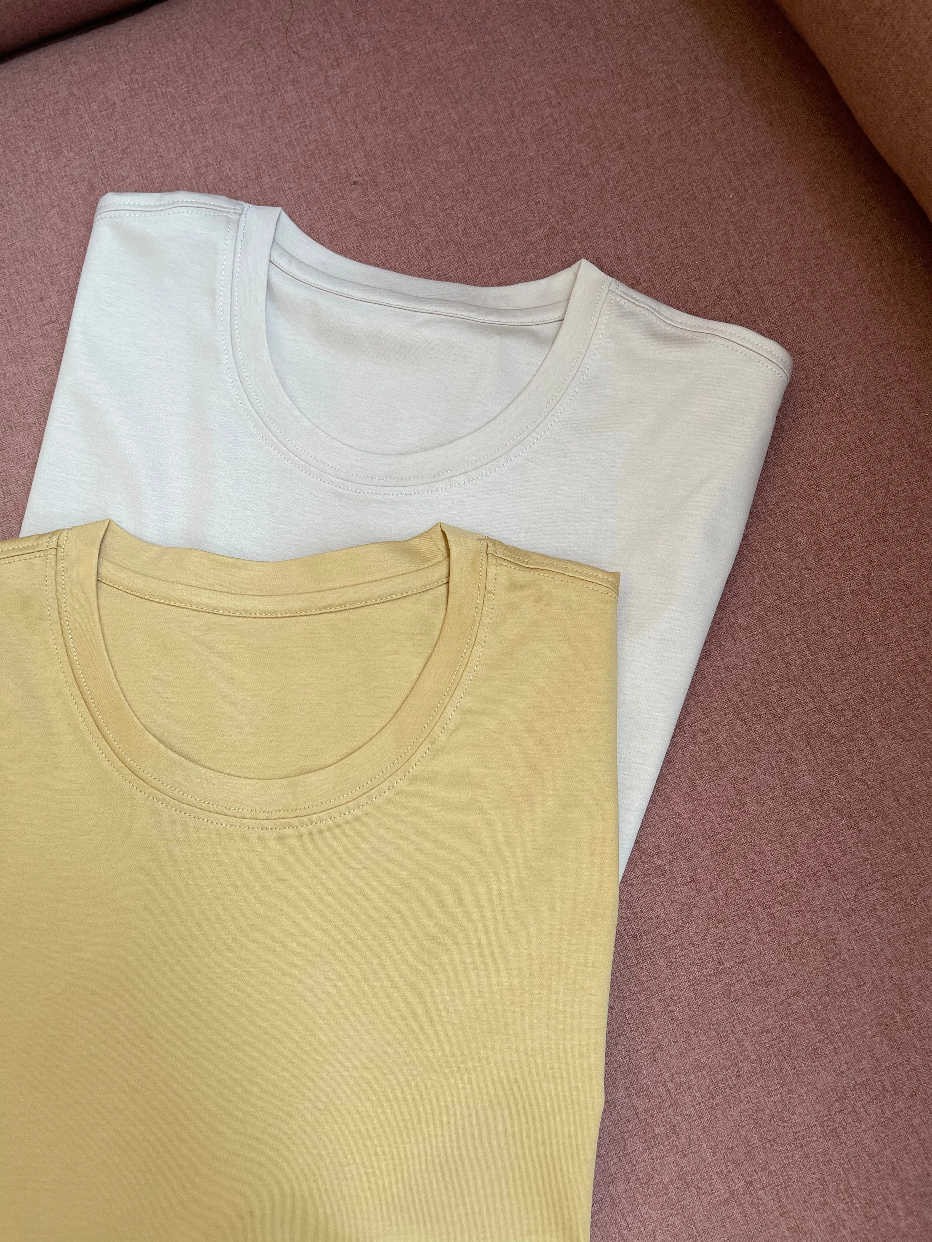 Upgraded Must Buy Silk Tee Crew Neck (10% Silk)  (IG 100+votes價$238)(批發價$278)