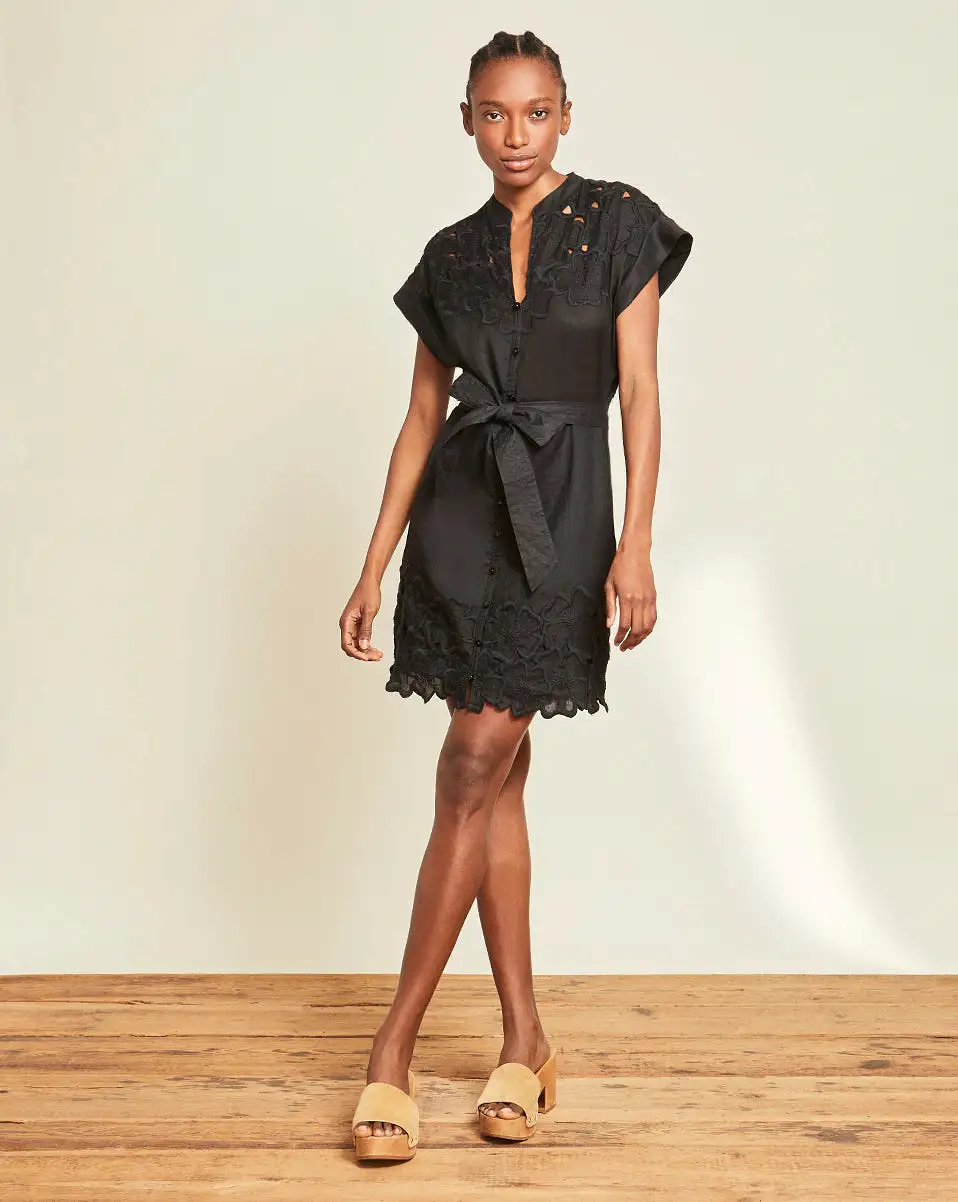 VERONICA BEARD Archie Eyelet Dres