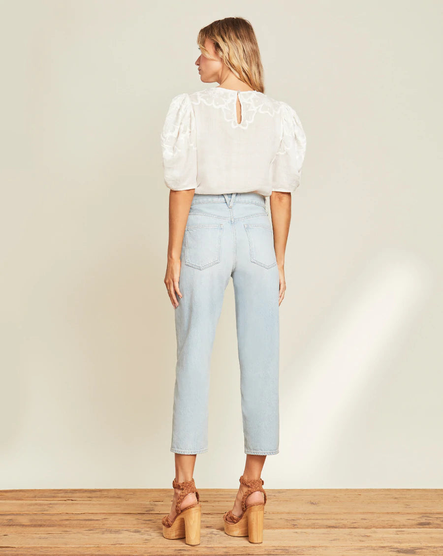 VERONICA BEARD Kamryn Eyelet Top