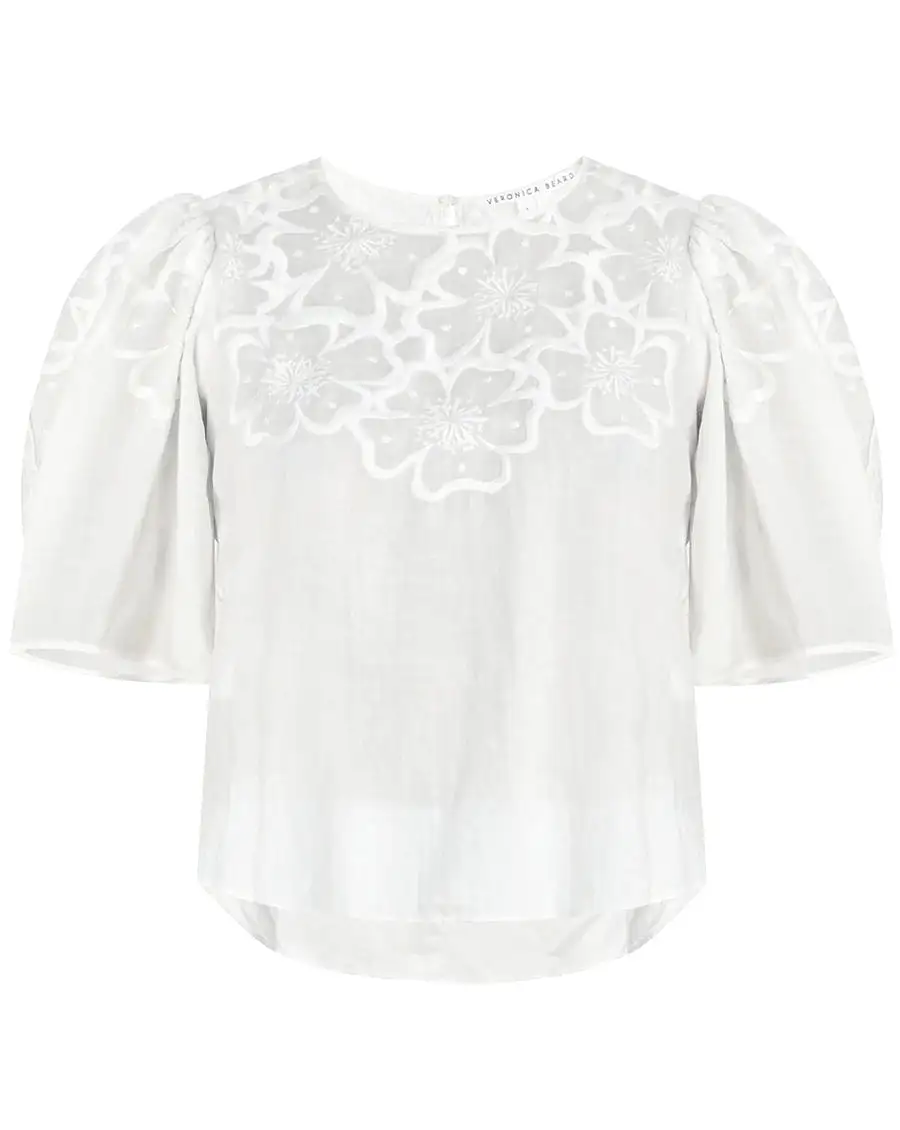 VERONICA BEARD Kamryn Eyelet Top