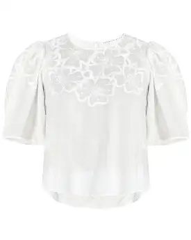 VERONICA BEARD Kamryn Eyelet Top