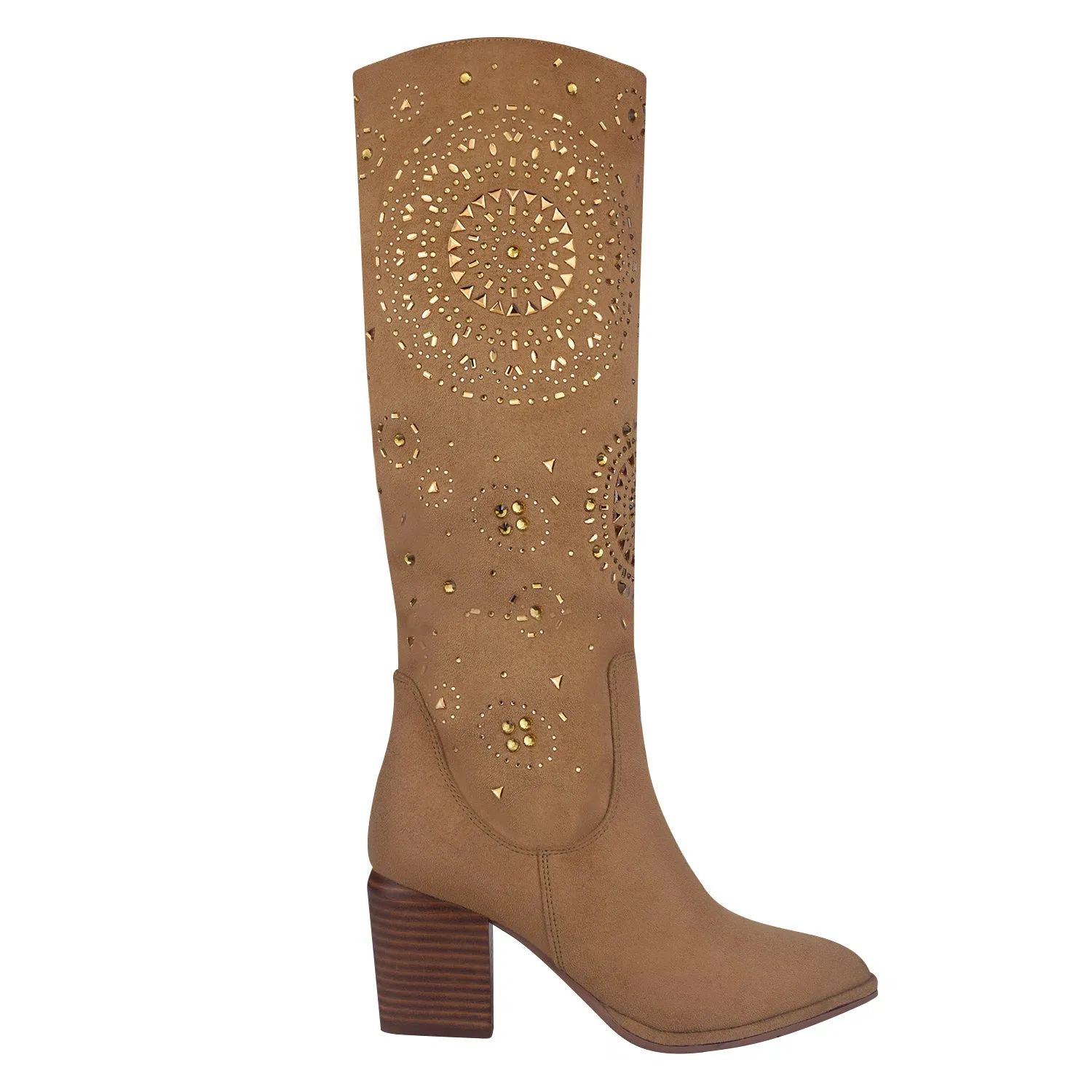 Vinaya Bling Tall Shaft Boot with Memory Foam