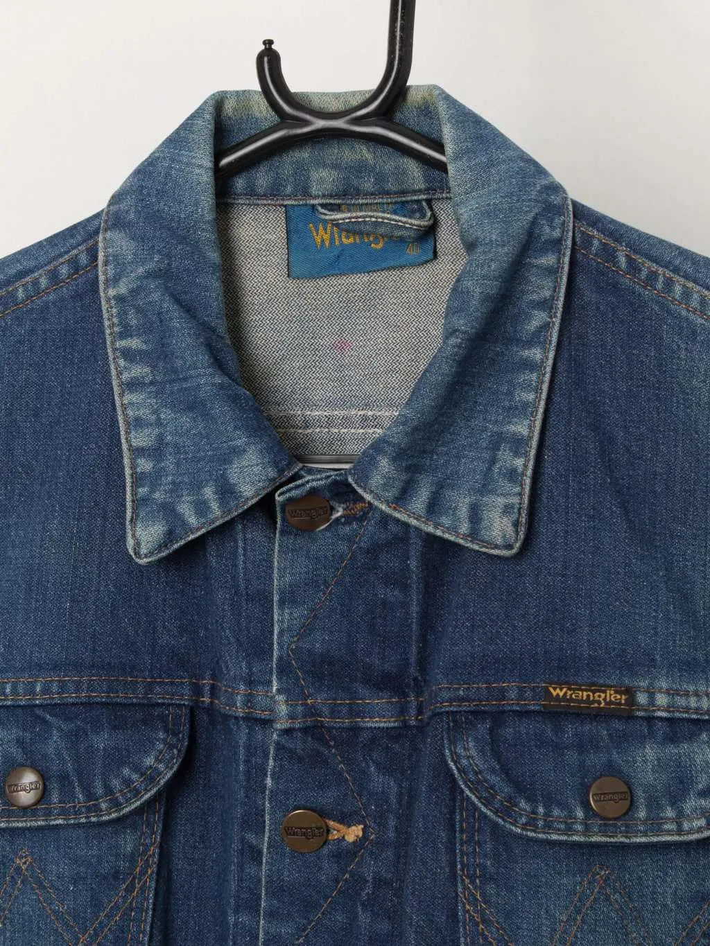 Vintage 70s Wrangler denim jacket, slim fit – Medium