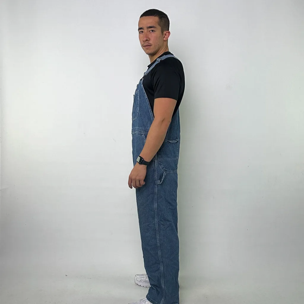 Vintage Blue Dickies Carpenter Dungarees Trousers Pants Jeans (38x30)