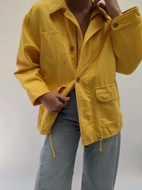 Vintage Canary Cotton Canvas Chore Jacket