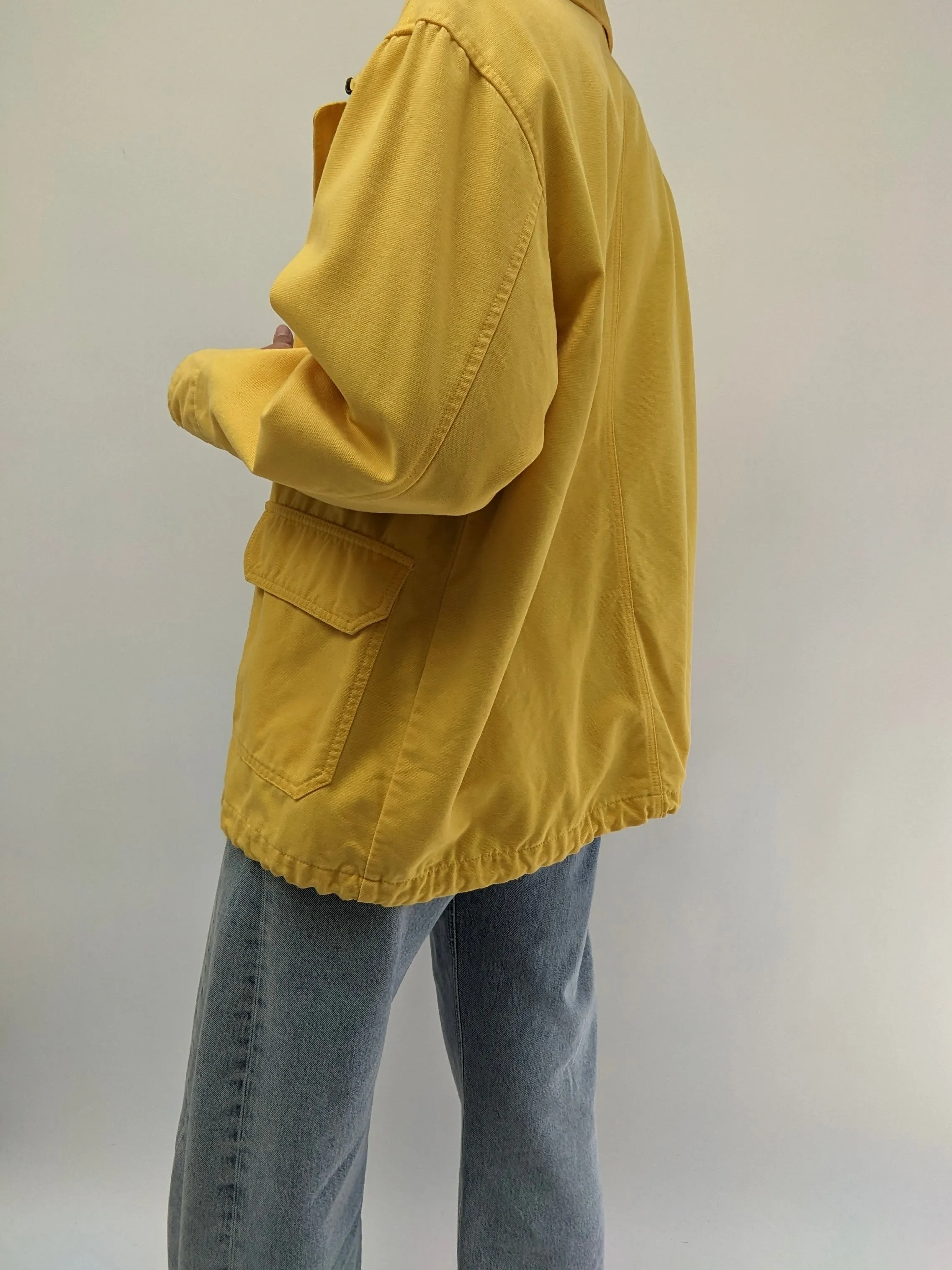 Vintage Canary Cotton Canvas Chore Jacket