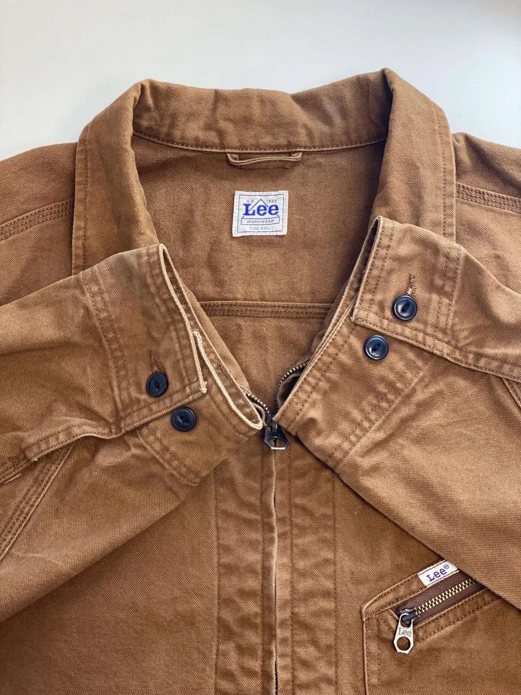 Vintage Lee Workwear canvas jacket in brown, 191J Jacket – XL