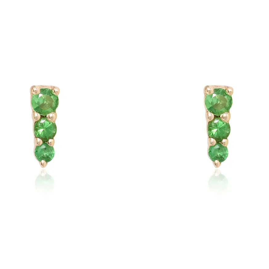 WHITNEY Tsavorite Stud Earrings