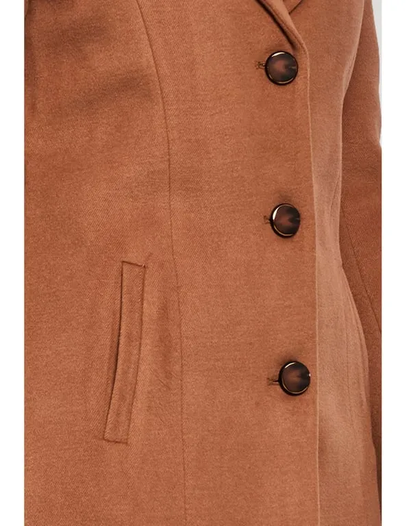 Women Coat Tan Color