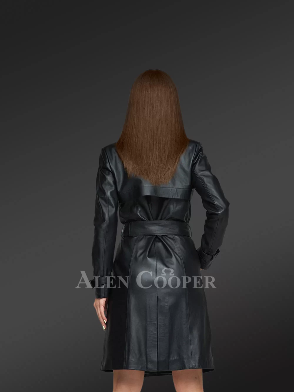 Womens Black Trench Coat