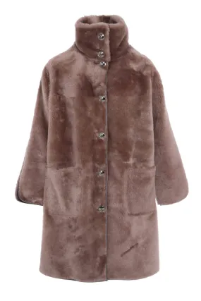 Women's reversible sheepskin coat gaby