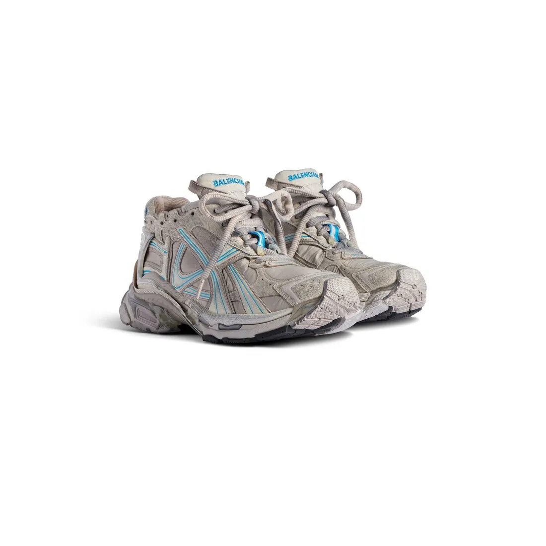      Women's Runner Sneaker in Taupe/blue 