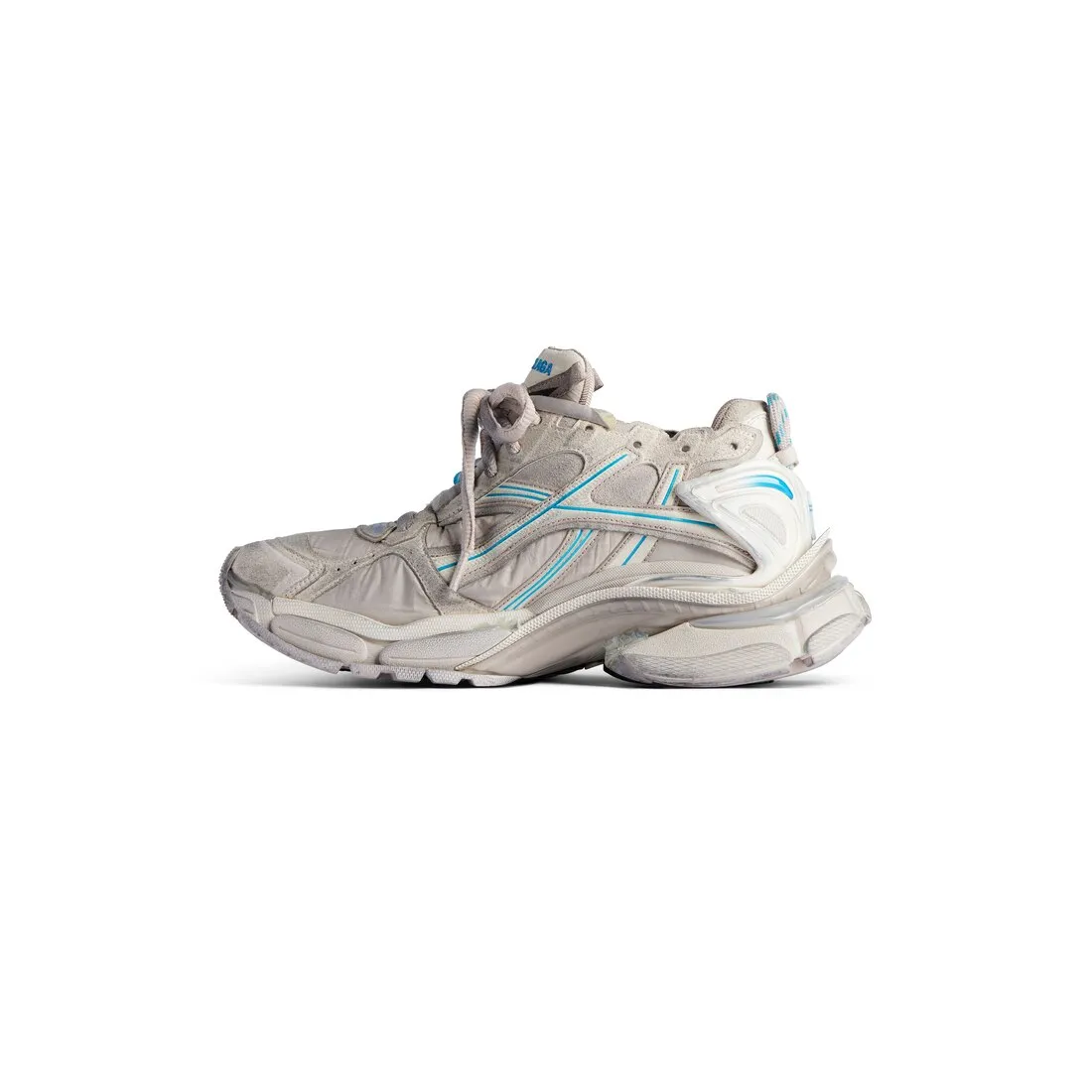      Women's Runner Sneaker in Taupe/blue 