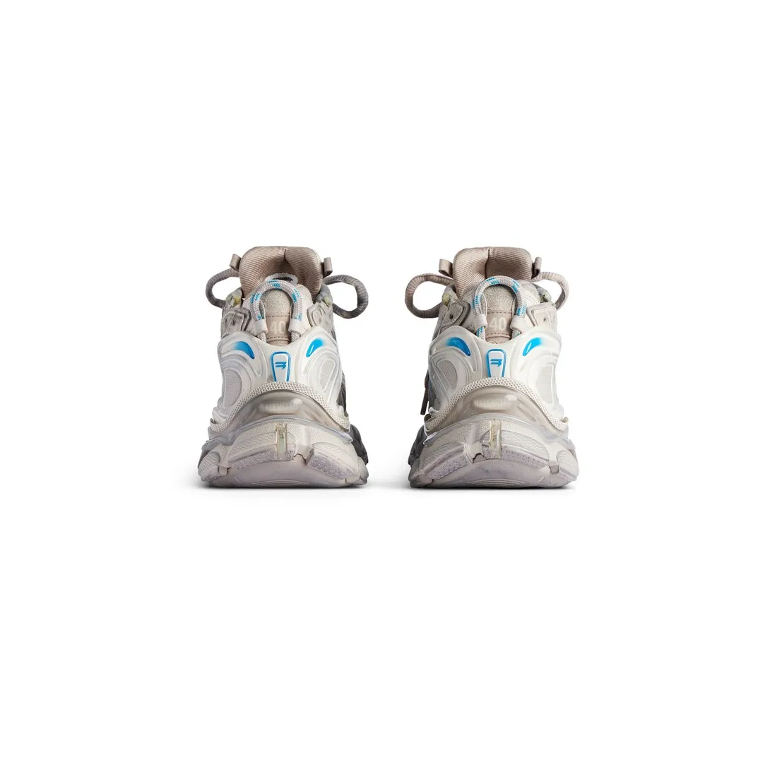      Women's Runner Sneaker in Taupe/blue 