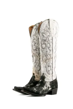 Women's Tall Cowhide Studded Snip Toe Cowgirl Boot Size 6.5 Box JW114