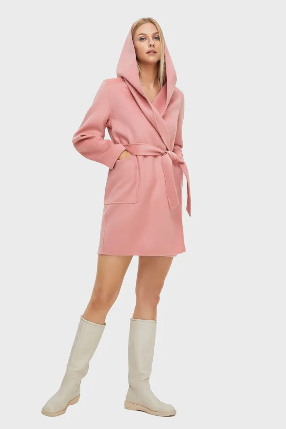 Women's Wool Hooded Coat