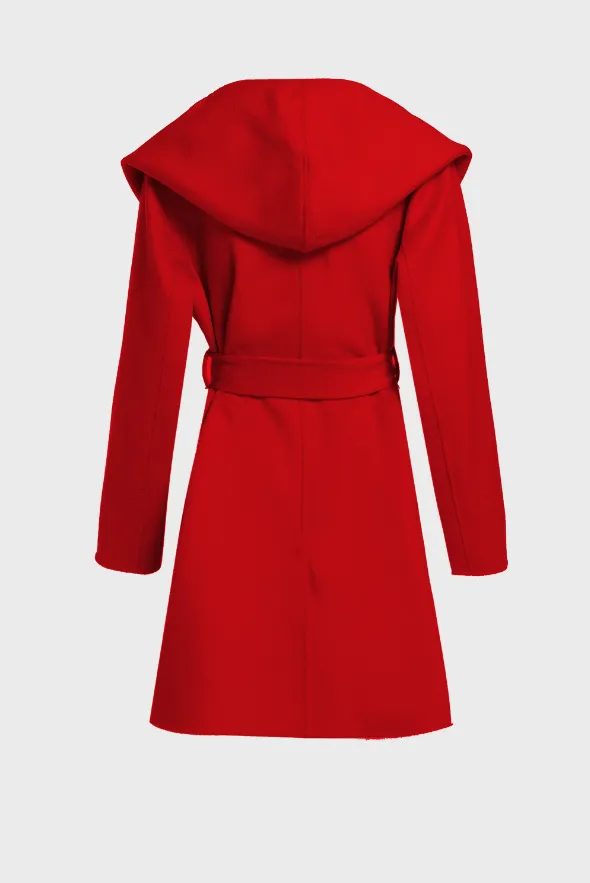 Women's Wool Hooded Coat