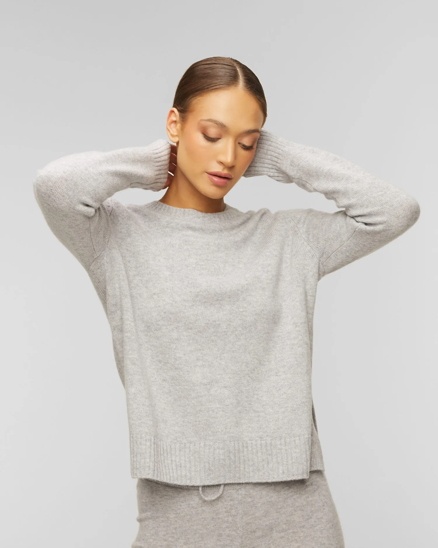 Woolen sweater with cashmere Juvia Fabia  86019321-lgreymel