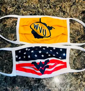 WVU Vault Logo Face Mask