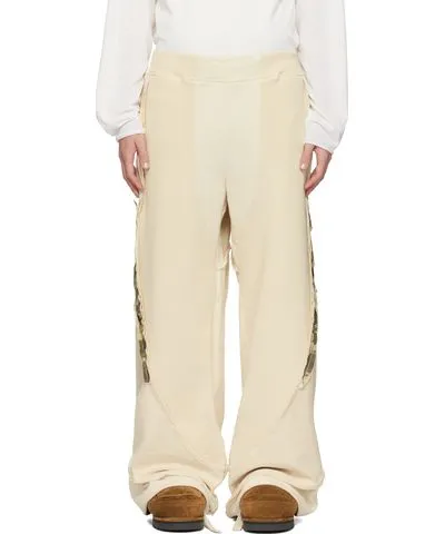 YAKU SSENSE Exclusive Beige Undyed Hybrid Sweatpants