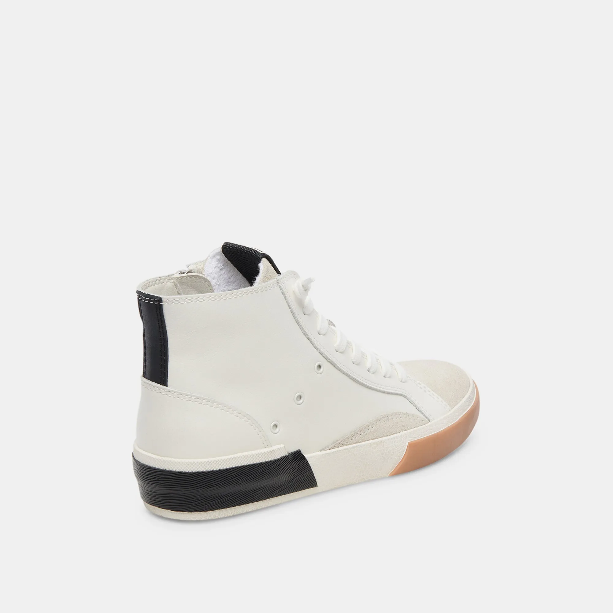 ZOHARA SNEAKERS WHITE BLACK LEATHER